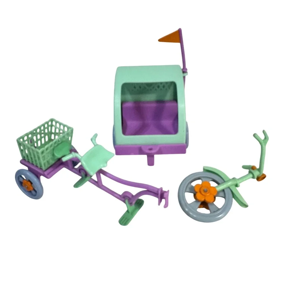 Caring Corners Back Roads Bike Child Dog Trailer Passenger Carriage Cart Flag